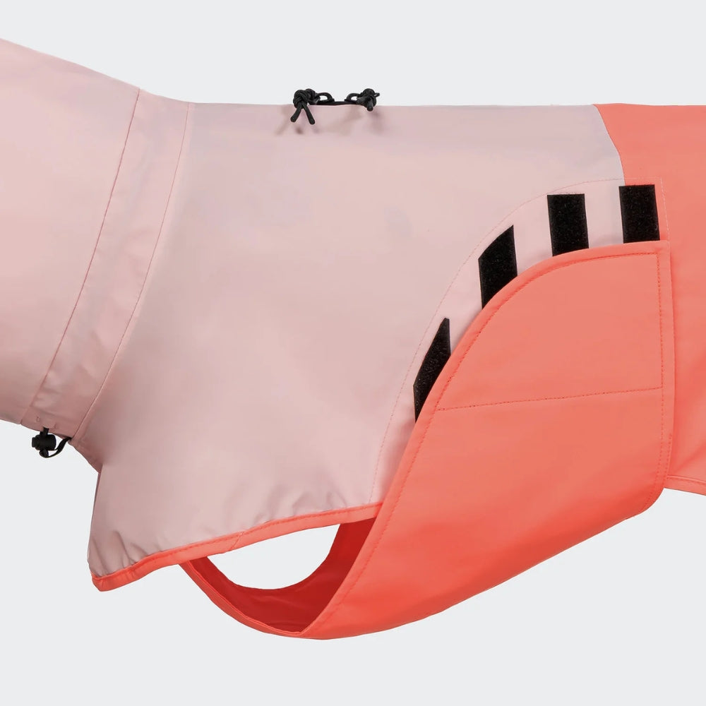 Hunderegenmantel AKTIV Peach/Neon Pink