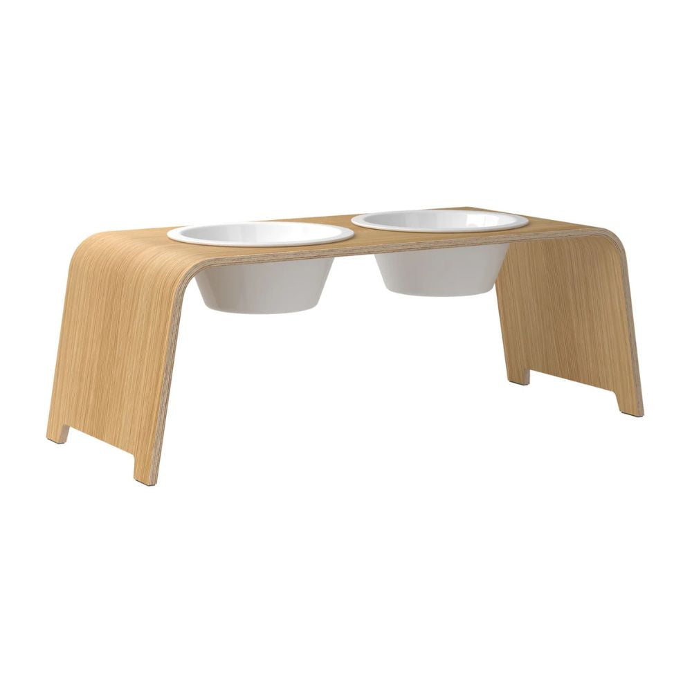 DESIGN FEEDING STATION SIZE L including porcelain bowls