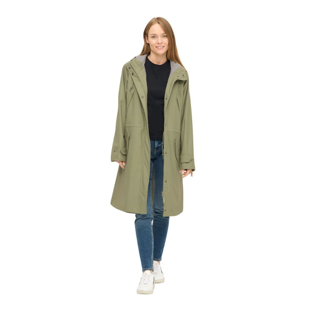 Tildaby Damen Regenjacke Oxford-Tea