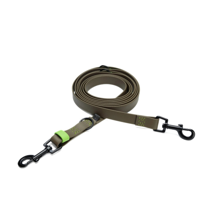 Hundeleine BioThane Ipanema - Olive-Neon Green