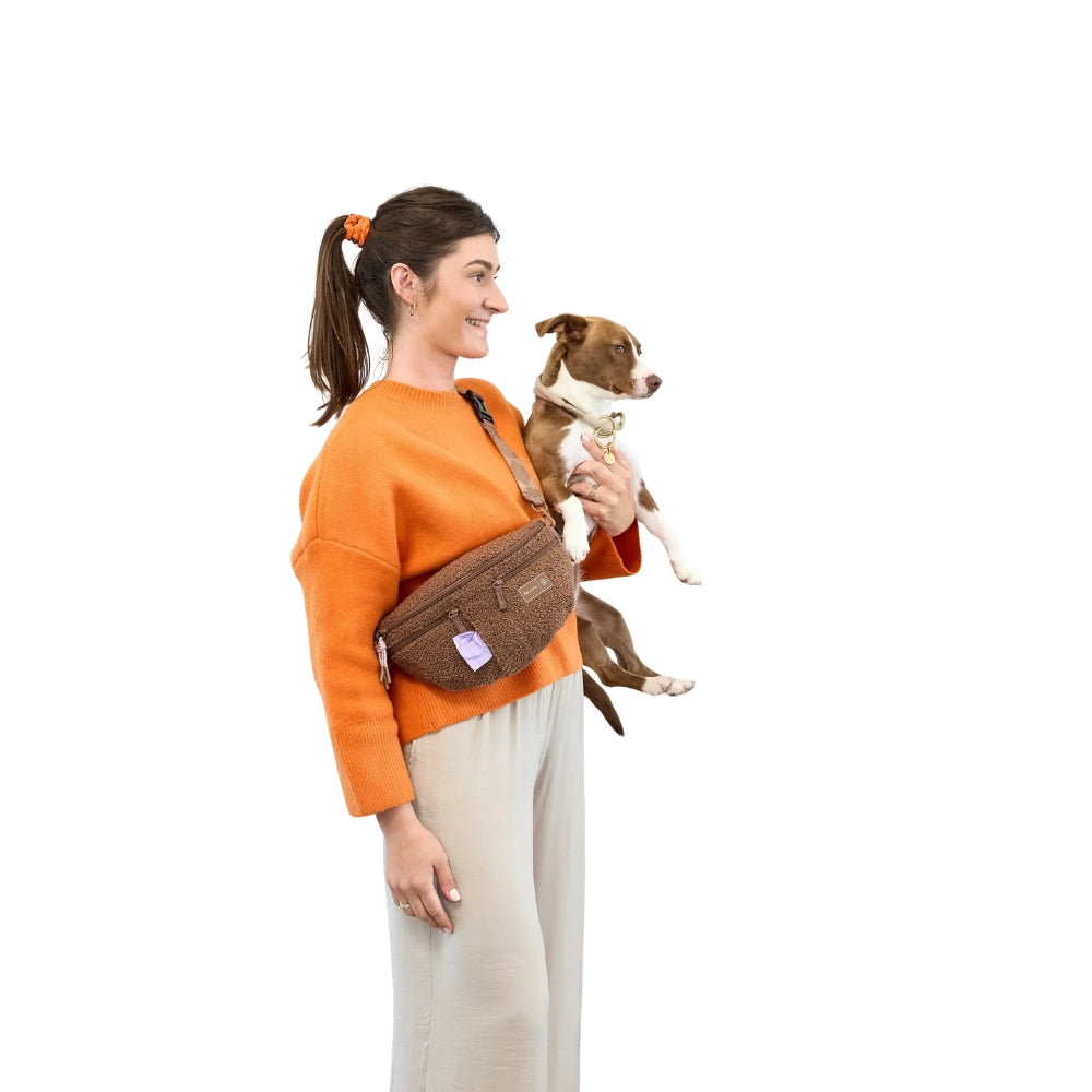 Treat bag / dog bag Emma teddy fleece