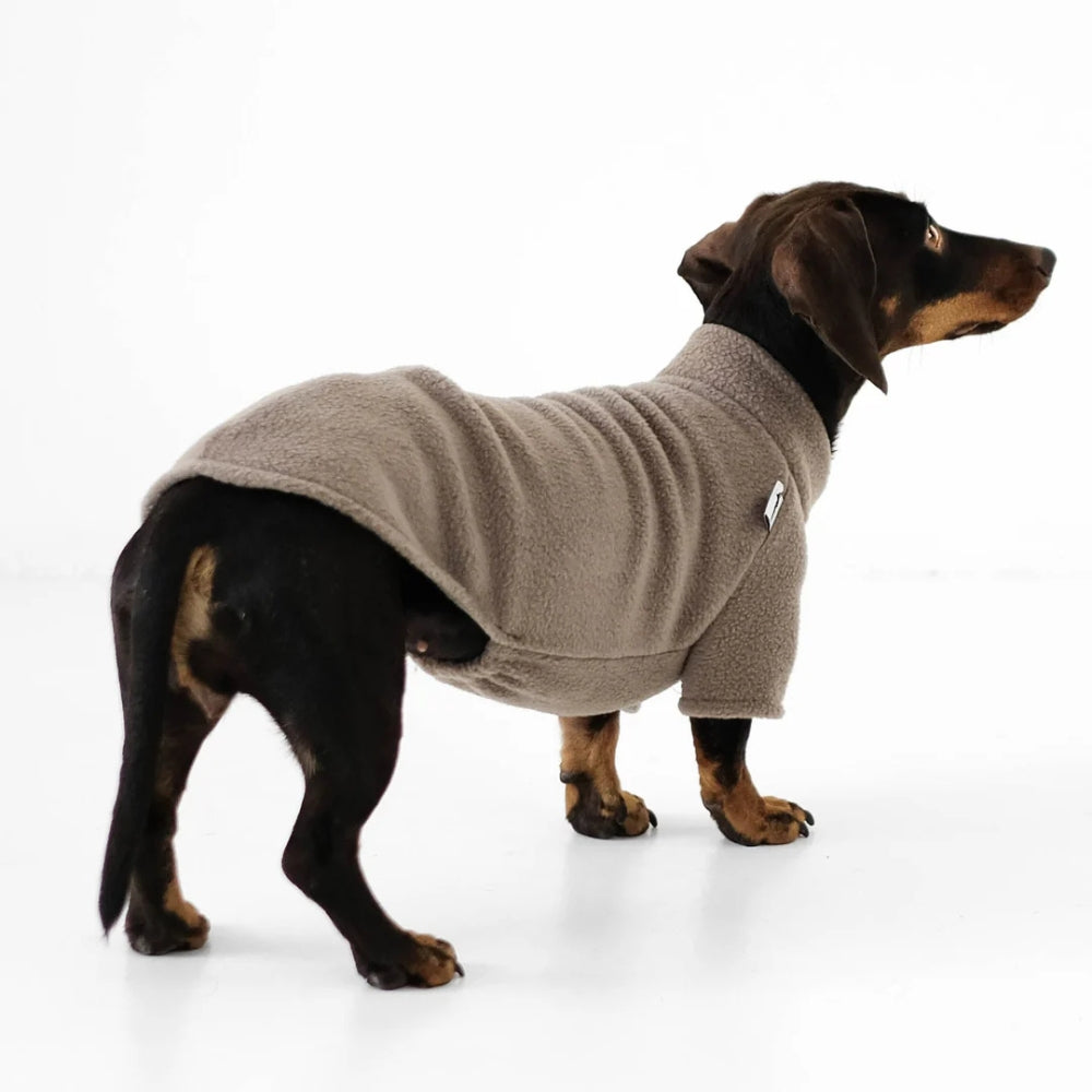 PULLOVER für Dackel in Walnut