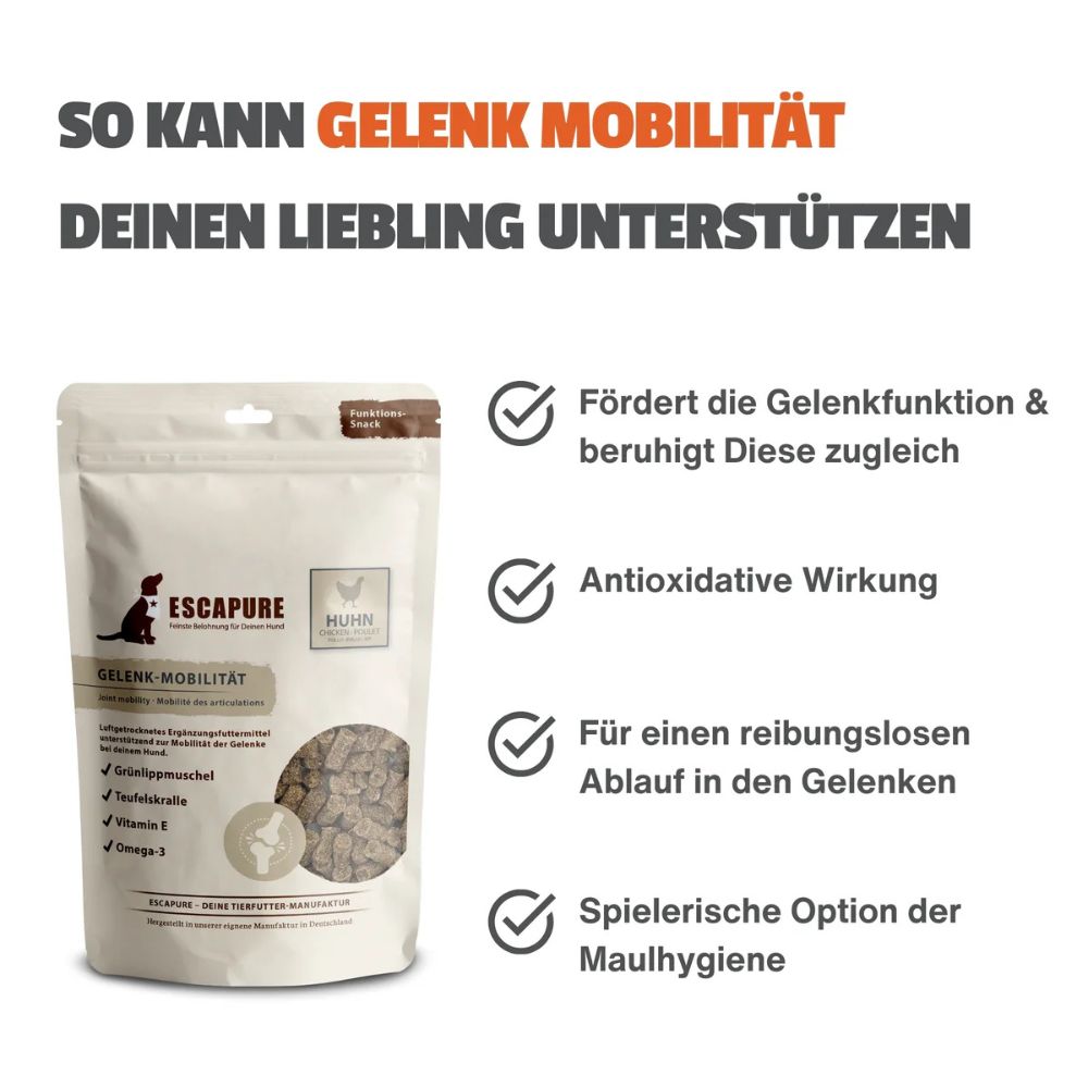 Funktionssnack Escapure Gelenk-Mobilität Huhn