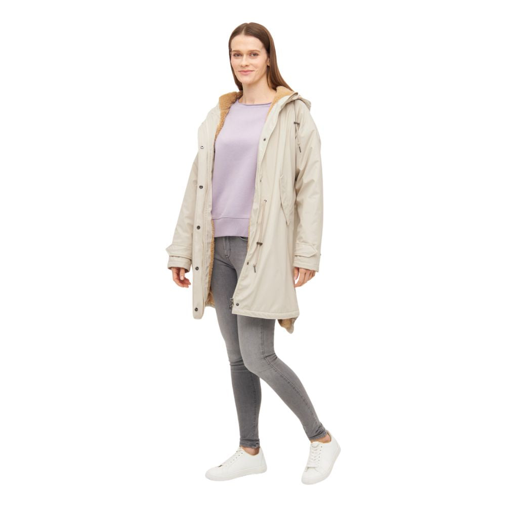 Regenjacke Damen Friese Tidaholm von Derbe in Beige