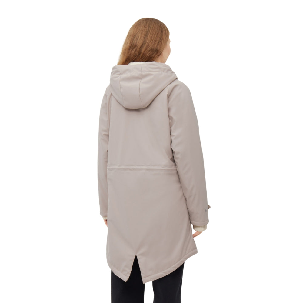 Friese Tidaholm Damen Regenjacke Cobblestone Beige Gefüttert