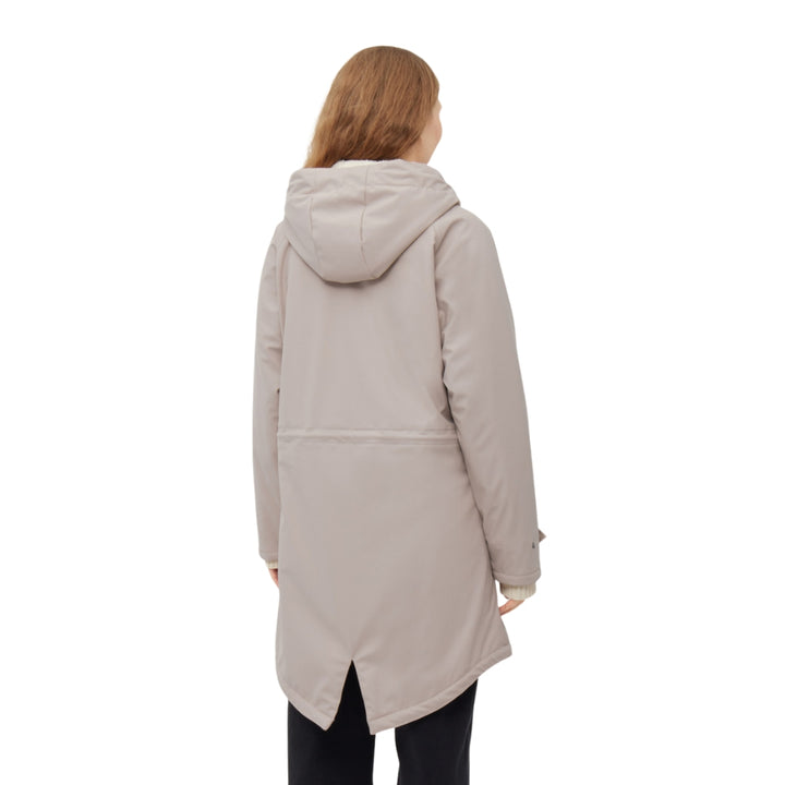 Friese Tidaholm Damen Regenjacke Cobblestone Beige Gefüttert
