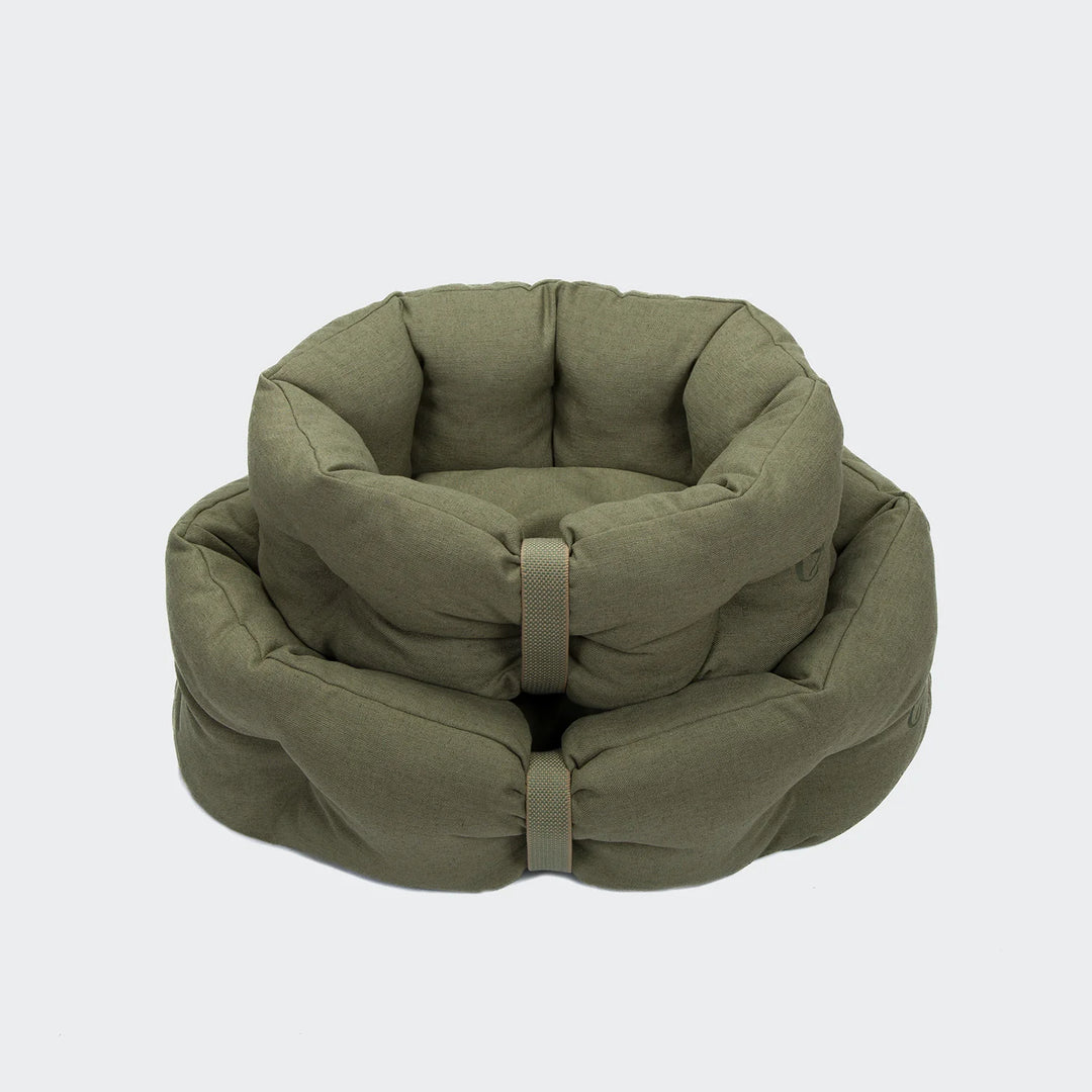 Hundebett LTTL Snoozy Linen-Mix Moss