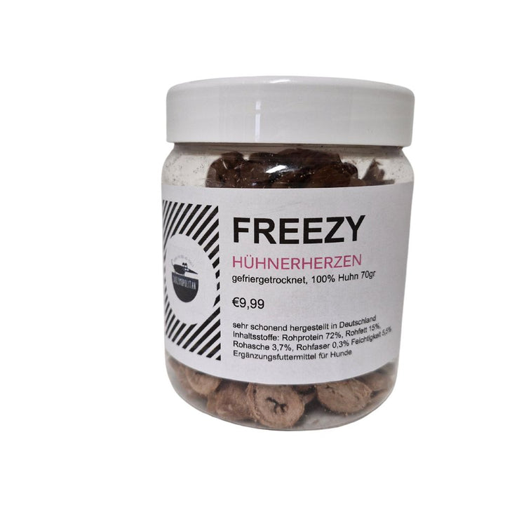 FREEZY Snacks Hühnerherzen, 70g