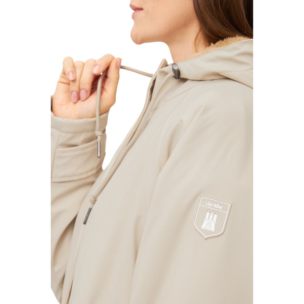 Regenjacke Damen Friese Tidaholm von Derbe in Beige