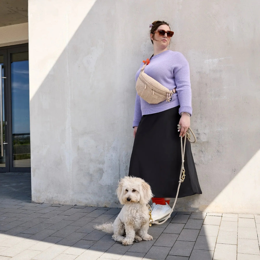 Treat bag / dog bag Emma teddy fleece