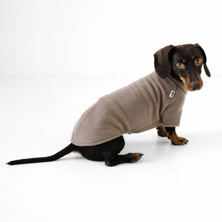 PULLOVER für Dackel in Walnut