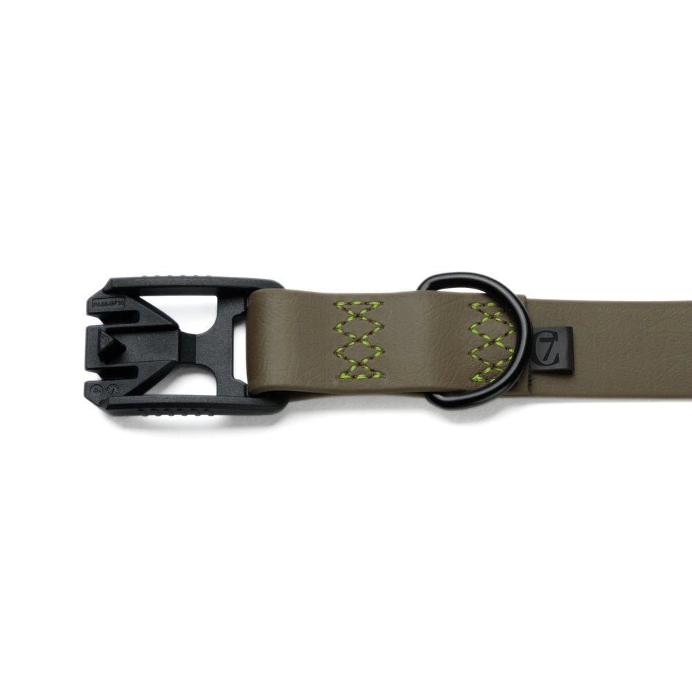 Hundehalsband BioThane Ipanema - Olive-Neon Green