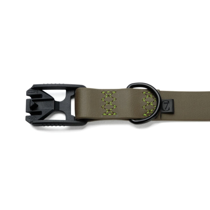 Hundehalsband BioThane Ipanema - Olive-Neon Green