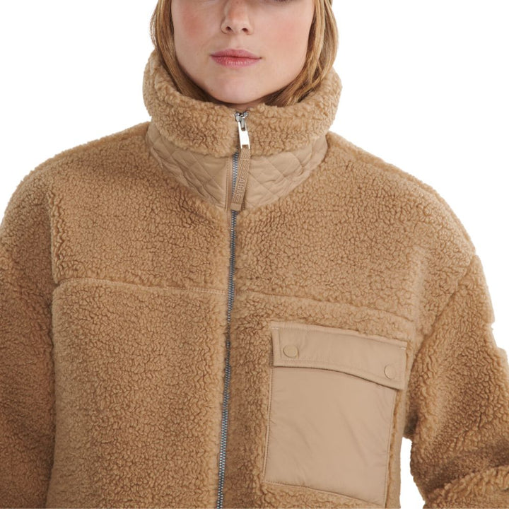 Kuschelige Sherpajacke Beige