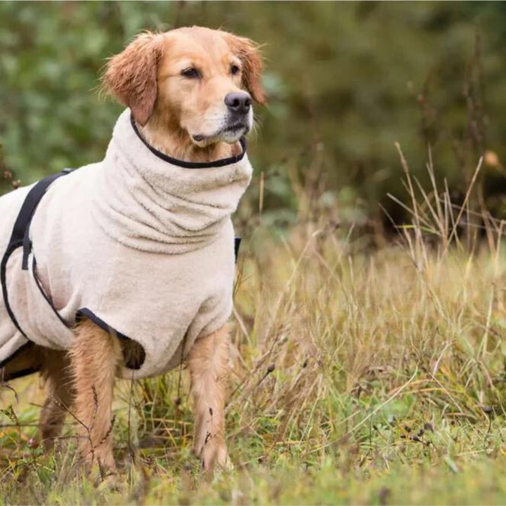 Dog Bathrobe Beige 