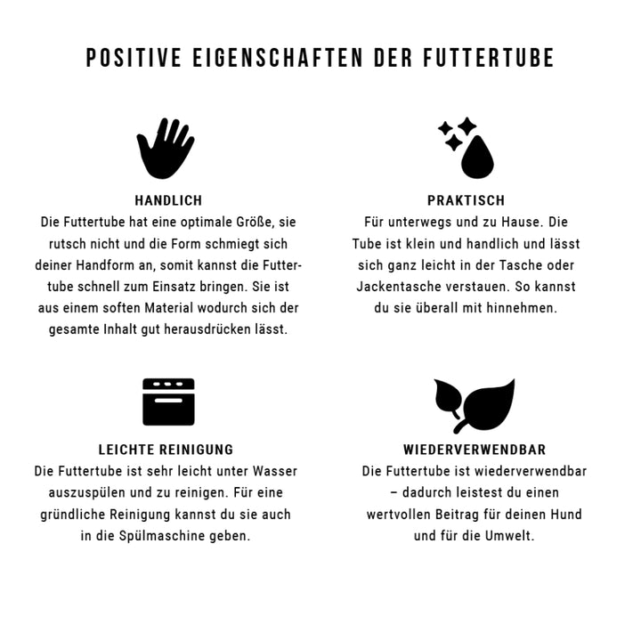 Futtertube- ideal fürs Training geeignet