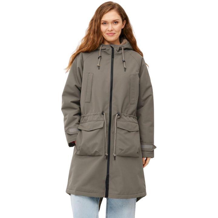 Phoebholm Dog Damen Winter-Regenjacke Morel Braun Oliv Grün Hundejacke