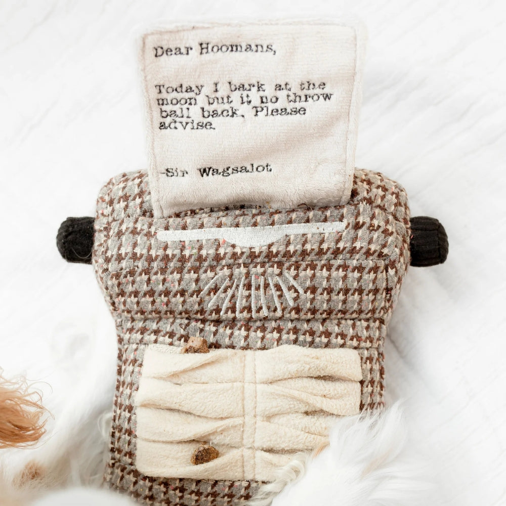 Hundespielzeug Schreibmaschine