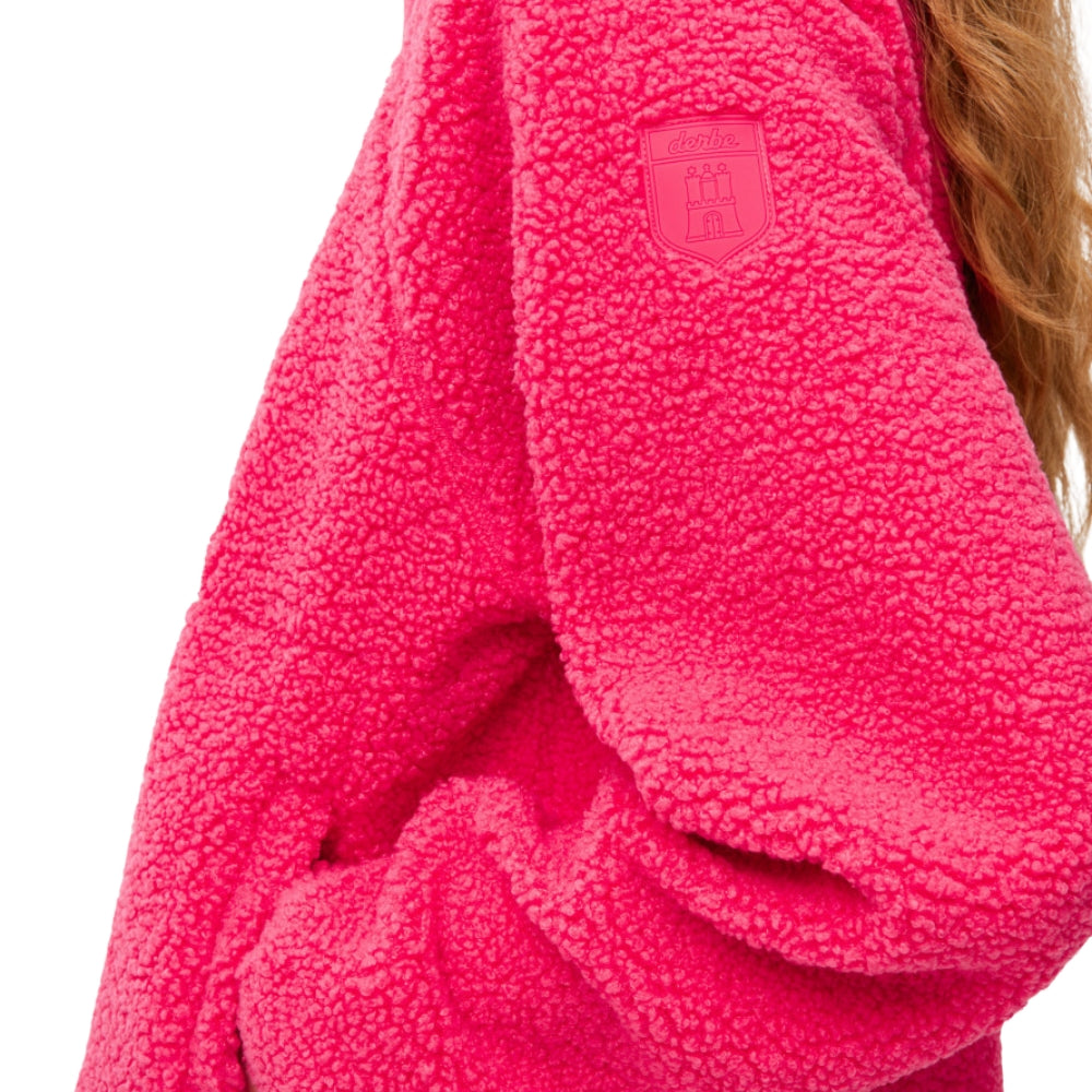 Kuschelby Damen Fleecejacke Azalea Pink Teddy
