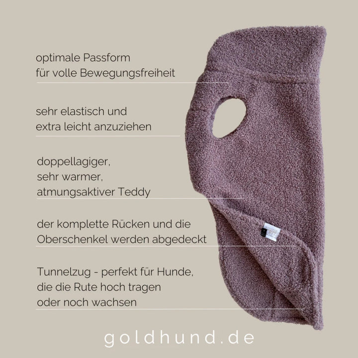 Hondentrui CozyShirt blijf warm teddy blush