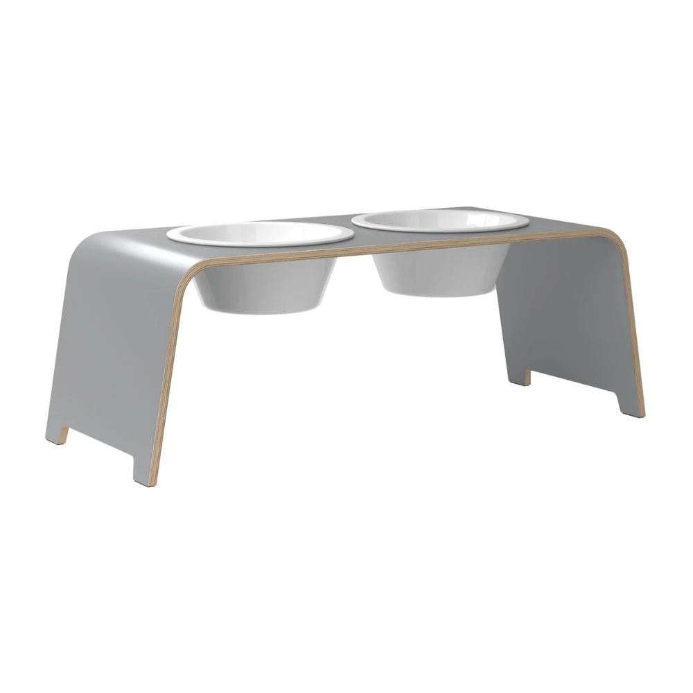 DESIGN FEEDING STATION SIZE L including porcelain bowls