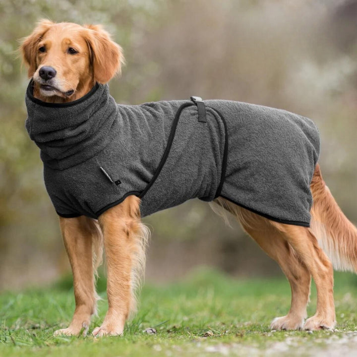 Dog bathrobe anthracite