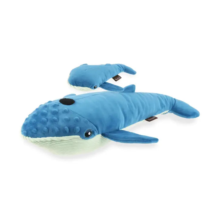 Hundespielzeug Ozeanfreunde Walfamilie Big Blue &amp; Baby Blue