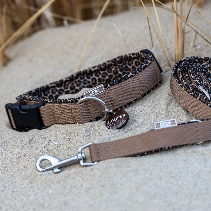 Hundehalsband &amp; Leine Leo Love Marrakesh