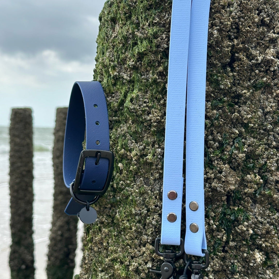 BETA-BIOTHANE® Halsband und Leine Blue Sky