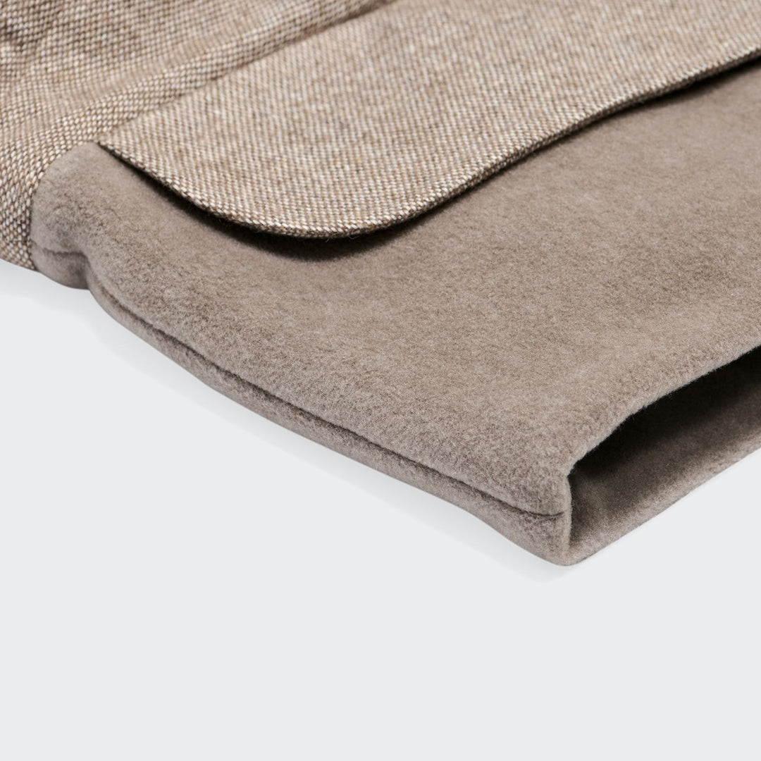Hundemantel Brooklyn Long Tweed Beige