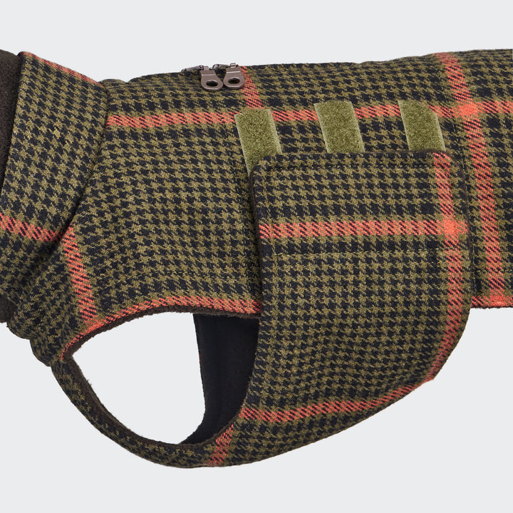 Hundemantel Brooklyn Dackel Tartan green