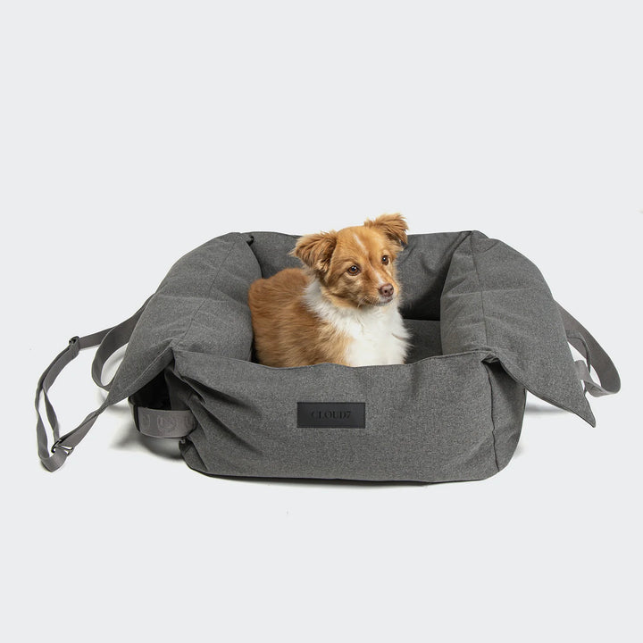 Hundeautositz Getaway Light Graphite tragbar