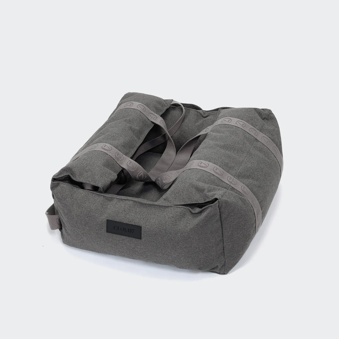 Hundeautositz Getaway Light Graphite tragbar