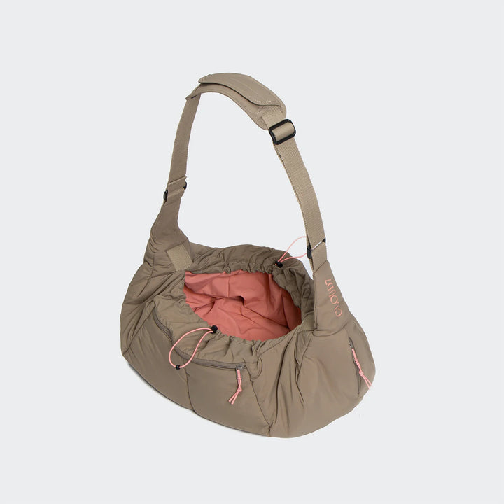 Hundeumhängetasche LTTL Puffer Khaki/Peach