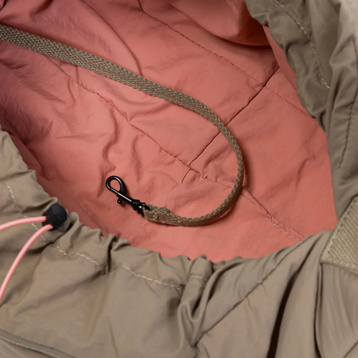 Hundeumhängetasche LTTL Puffer Khaki/Peach