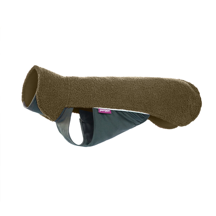 Polar Hundepullover mit Reißverschluss Olive