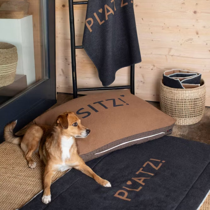 Dog mat lined "Sit!" 