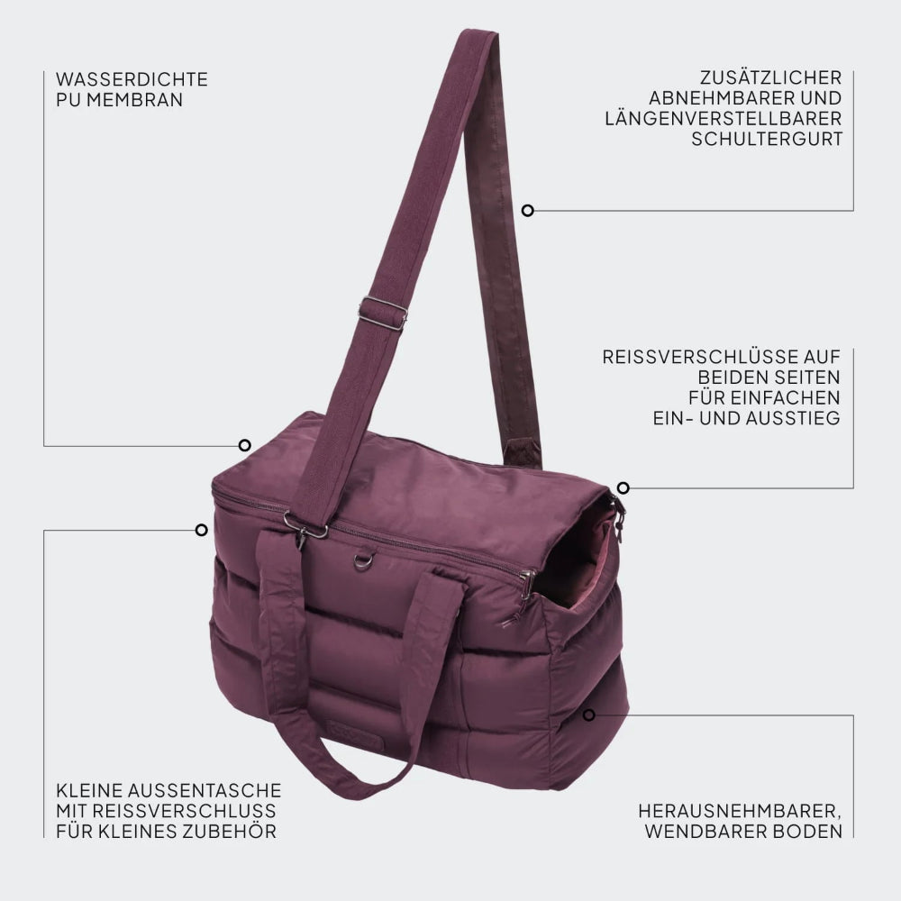 Dog Bag Montreal 2.0 Dark Aubergine S