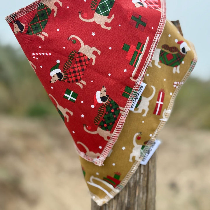 Zeeuwse Hondenhalsdoek Kerst Teckel