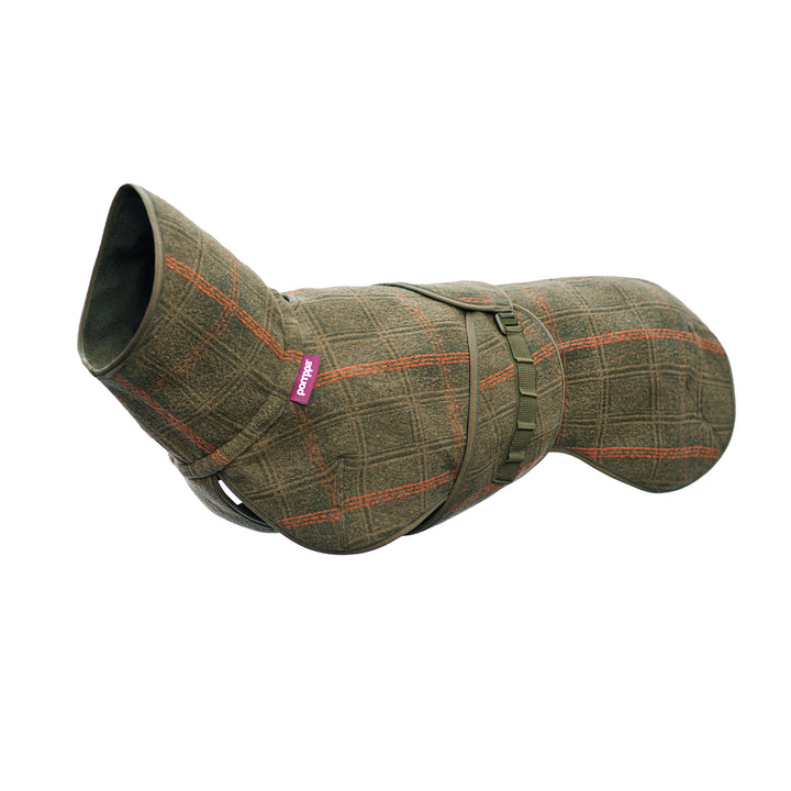 Wollmantel Woolie – Wendbarer Premium-Hundemantel Oliv