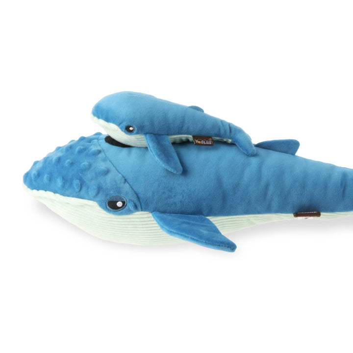 Hundespielzeug Ozeanfreunde Walfamilie Big Blue &amp; Baby Blue