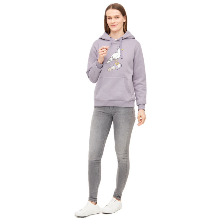 Hoodie Sturmmöwin lavender grey