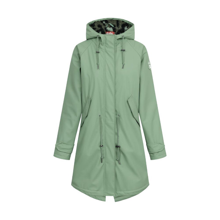 Gefütterte Regenjacke Tidaholm Derbe Hedge Green