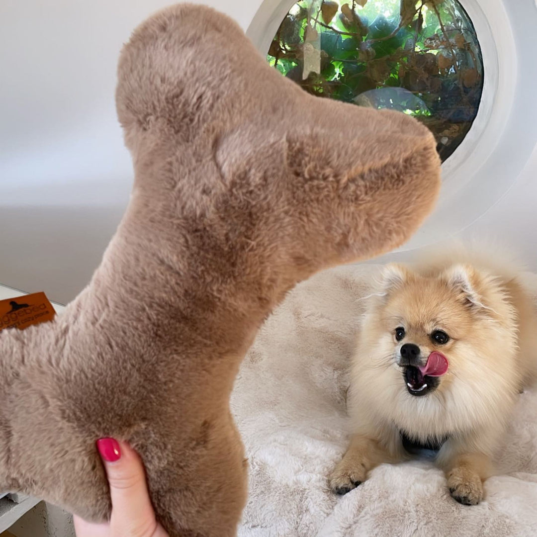 Kopf- und Kuschelkissen für Hunde HYGGEBONE® | Maroon