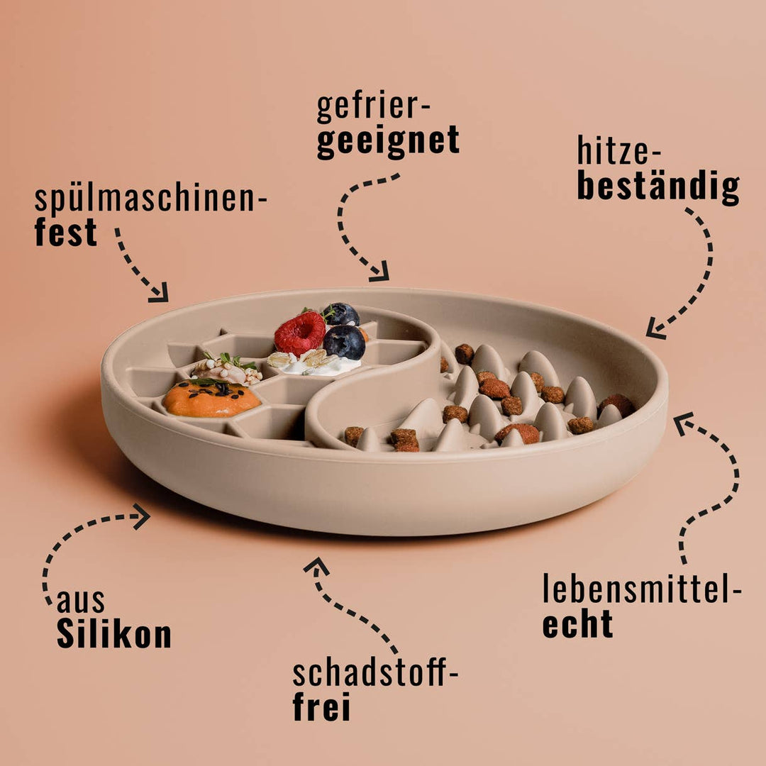 Anti-Schlingnapf - Schleckschale für Hunde &amp; Katzen Rosa