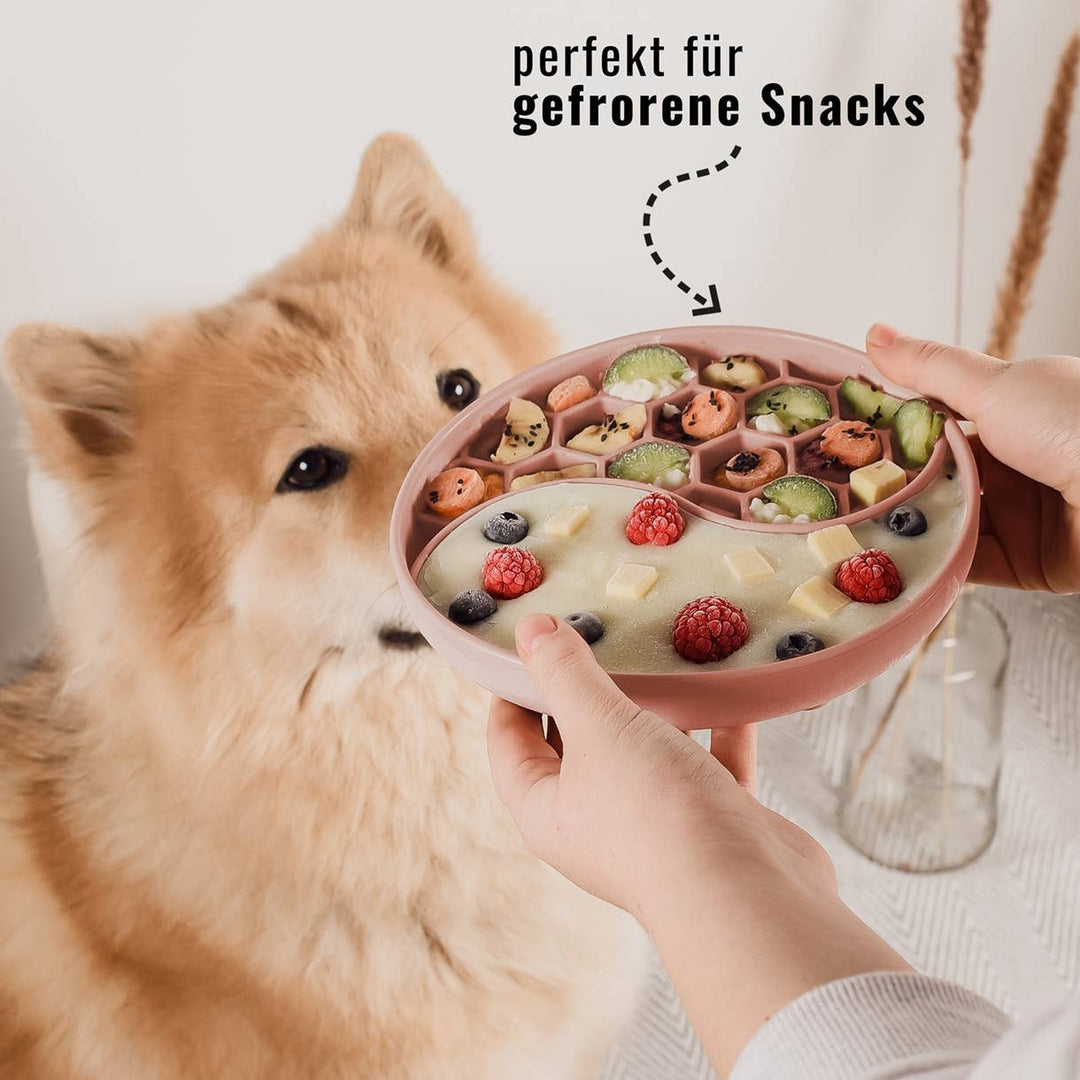 Anti-Schlingnapf - Schleckschale für Hunde &amp; Katzen Rosa