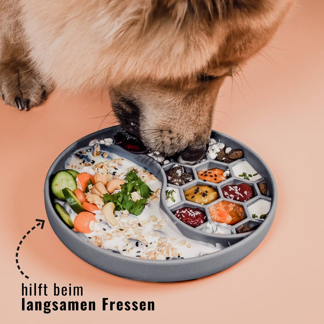 Anti-Schlingnapf - Schleckschale für Hunde &amp; Katzen Rosa
