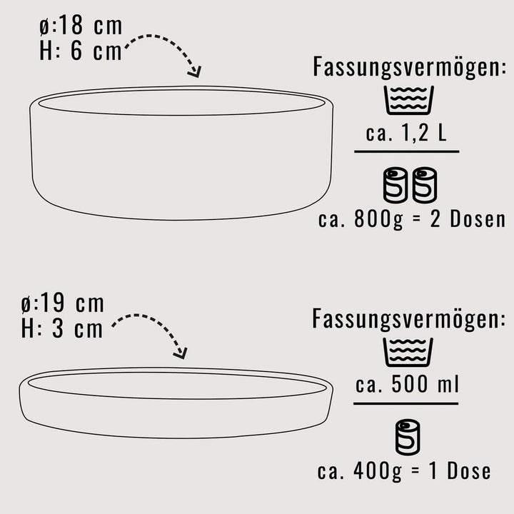 Silikon-Futternapf mit Deckel Taupe
