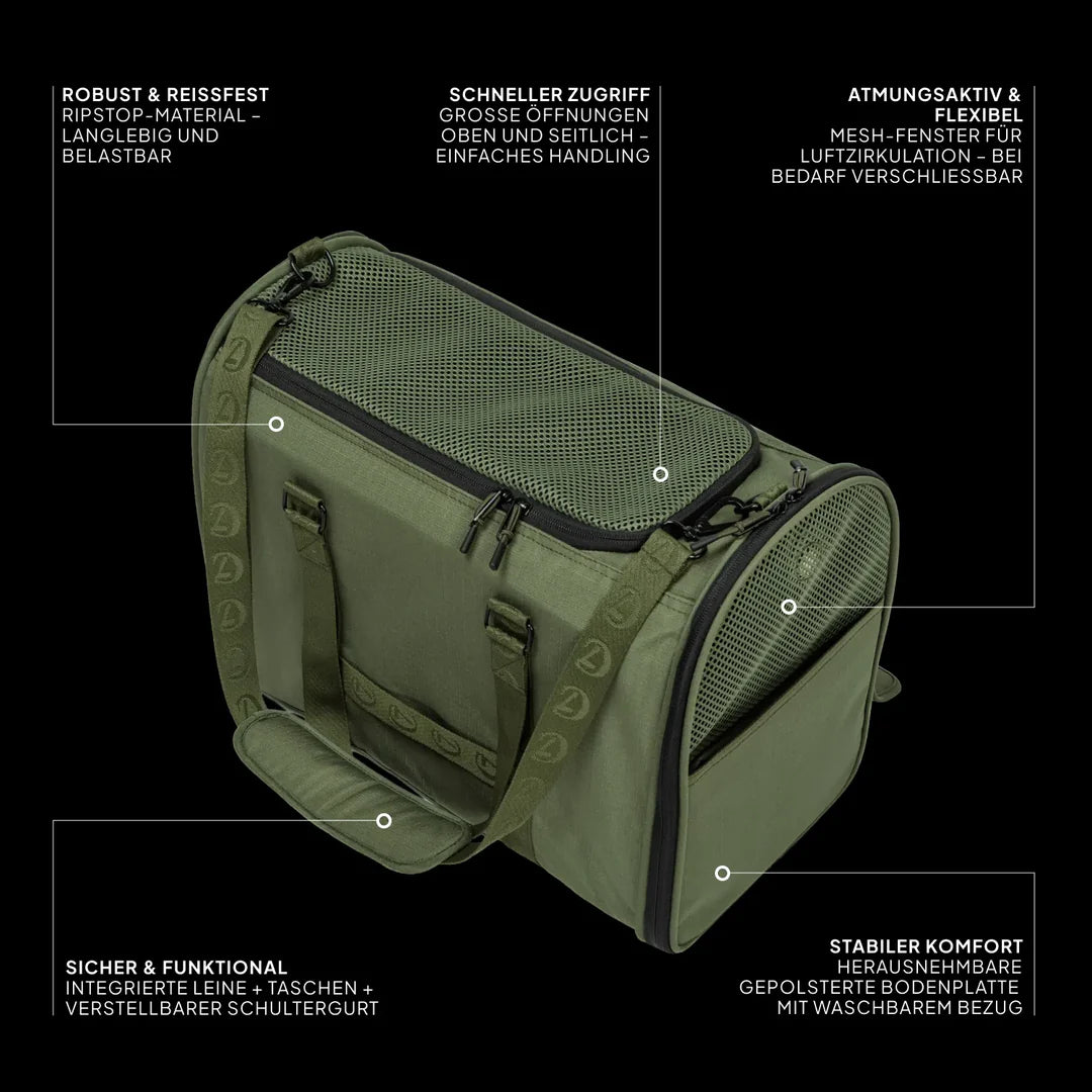 Hundeflugtasche AKTIV Olive