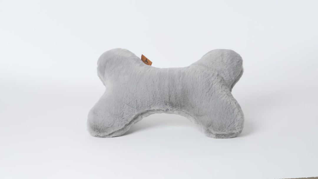 Kopf- und Kuschelkissen für Hunde HYGGEHEART® & HYGGEBONE® | Taupe